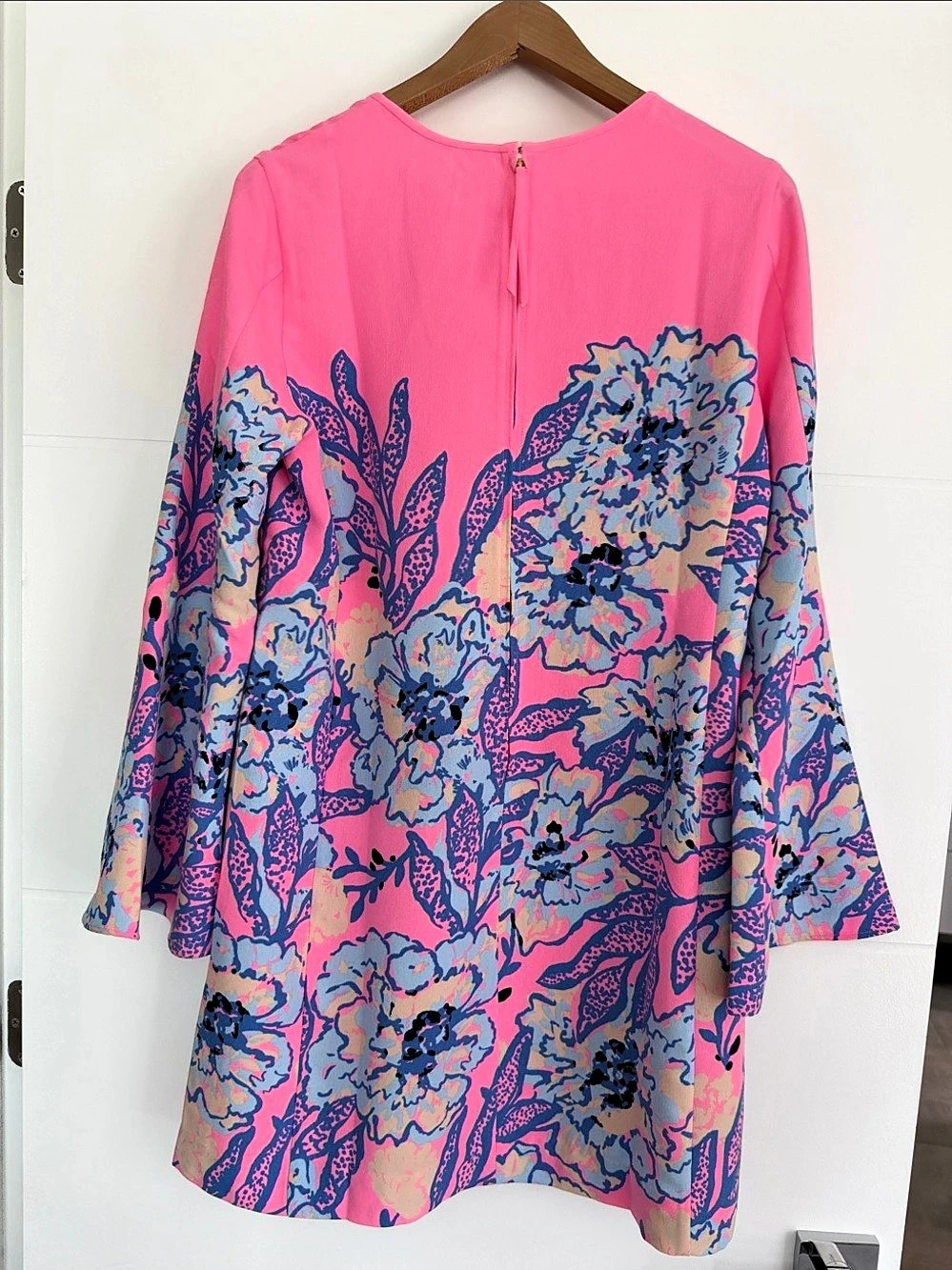 Lilly Pulitzer Gwenlyn Dress Floral Mini Dress Pink & Blue Size 6 - Picture 4 of 4